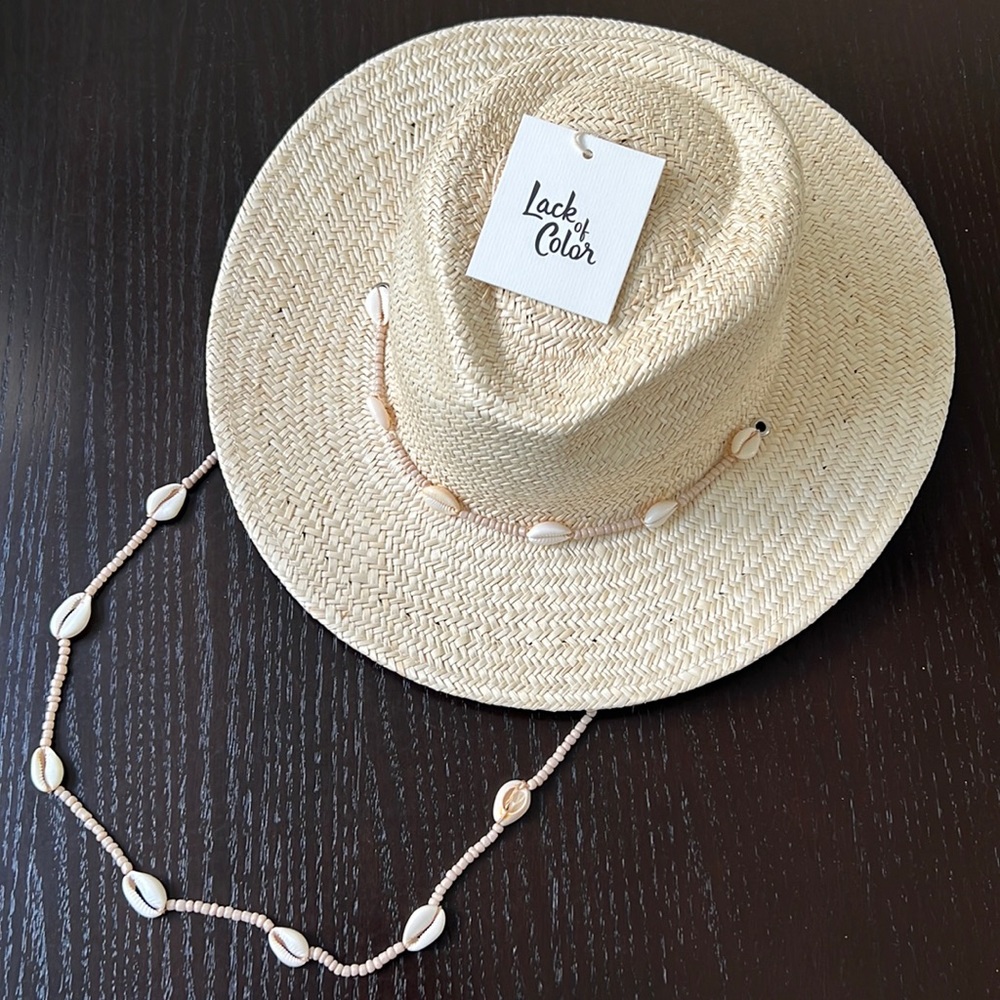 Lack of Color Seashell Fedora *size XL* Worn once!